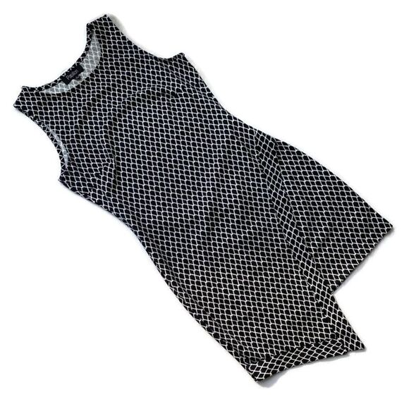 Papillon Black and White Geometric Mini Dress - Picture 8 of 8